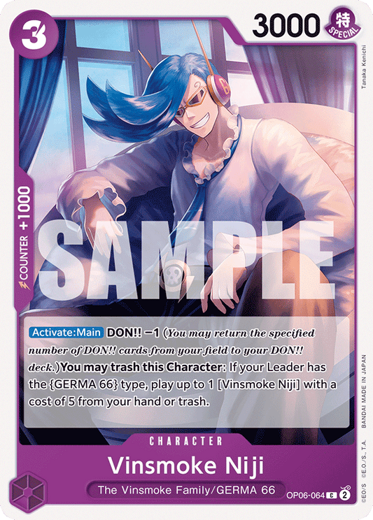 OP06-064 C ENG Vinsmoke Niji Common Character Card