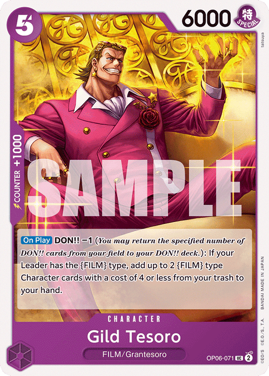 OP06-071 UC ENG Gild Tesoro Uncommon Character Card