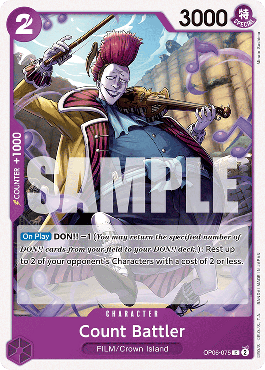 OP06-075 C ENG Count Battler Common Character Card