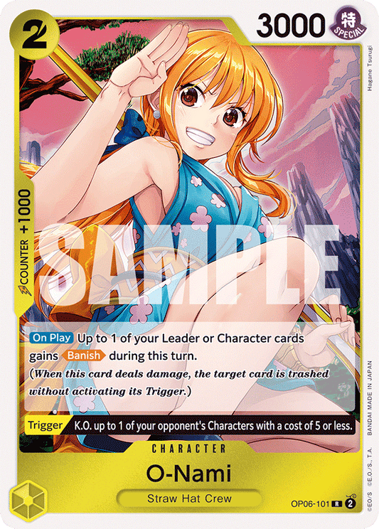 OP06-101 R ENG O-Nami Carte personnage rare