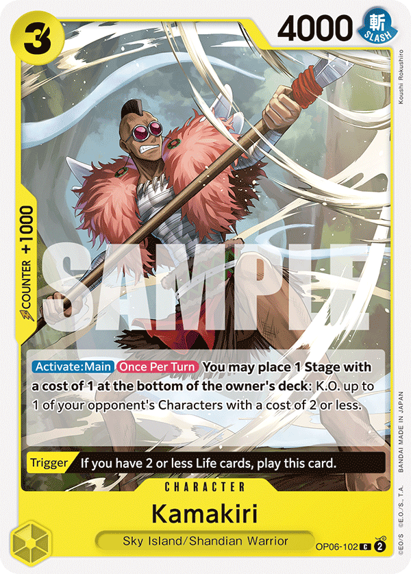 OP06-102 C ENG Kamakiri Common Character Card