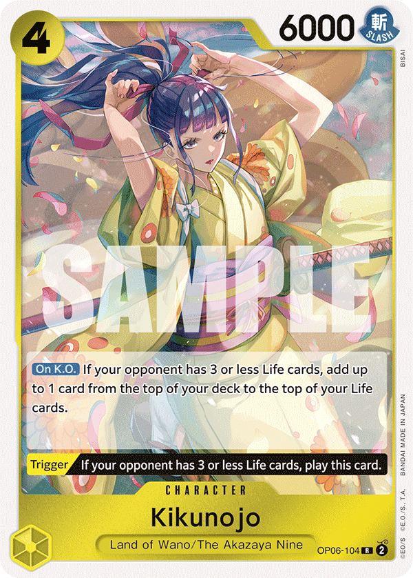 OP06-104 R ENG Kikunojo Rare Character Card