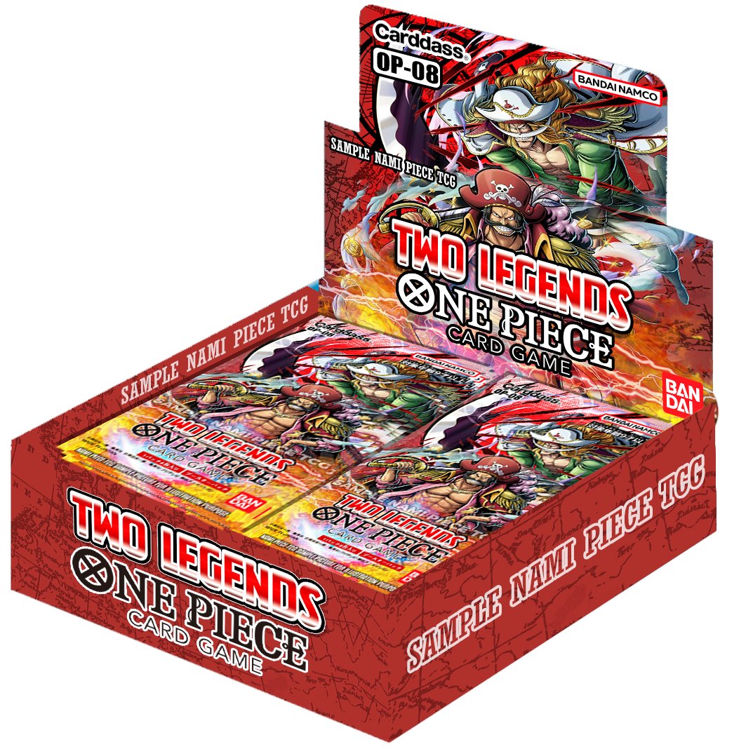 One Piece Card Game – Two Legends OP08 Booster Box – Bandai – Japanese – 144 Cards