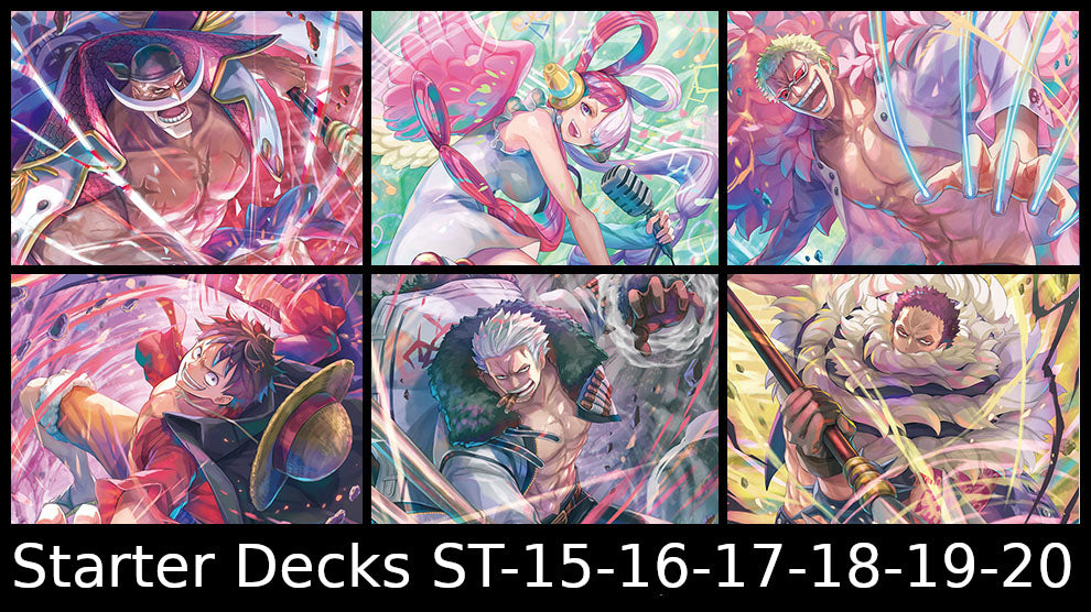 Lot des 6 starter decks ST-15 à 20