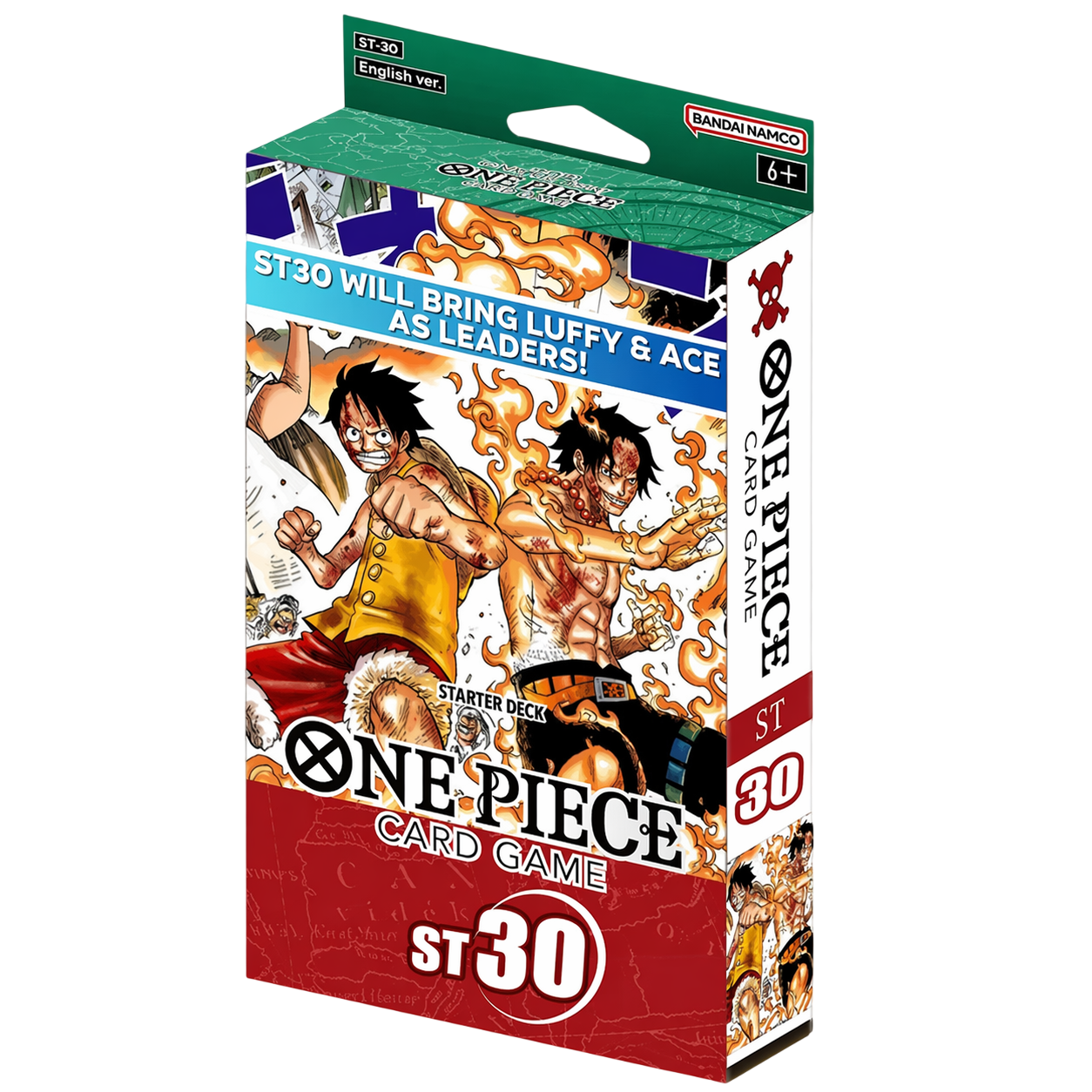 ST-30 - Starter Deck EX - Ace & Luffy - Deck de démarrage Rouge/Vert - ENG