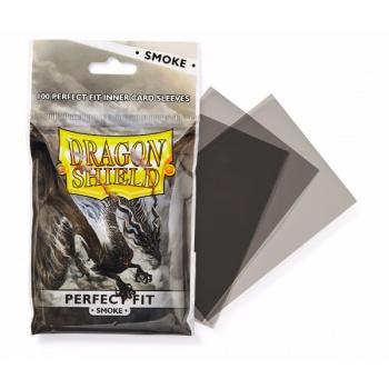 Dragon Shield - 100 protège-cartes Perfect Fit - Standard Transparent/Fumé