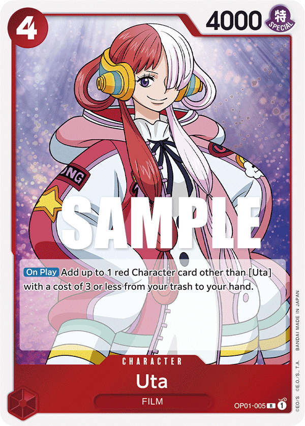 OP01-005 R ENG Uta Rare Character Card