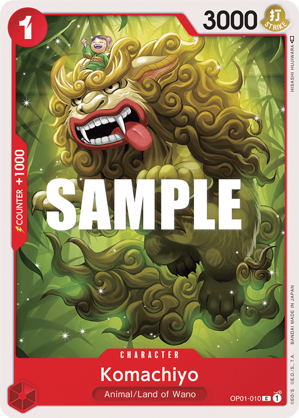 OP01-010 C ENG Komachiyo Common Character Card