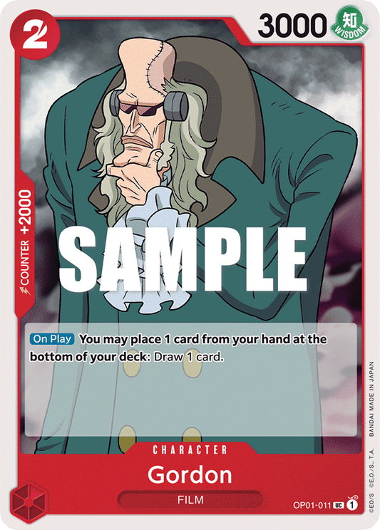 OP01-011 UC ENG Gordon Uncommon Character Card