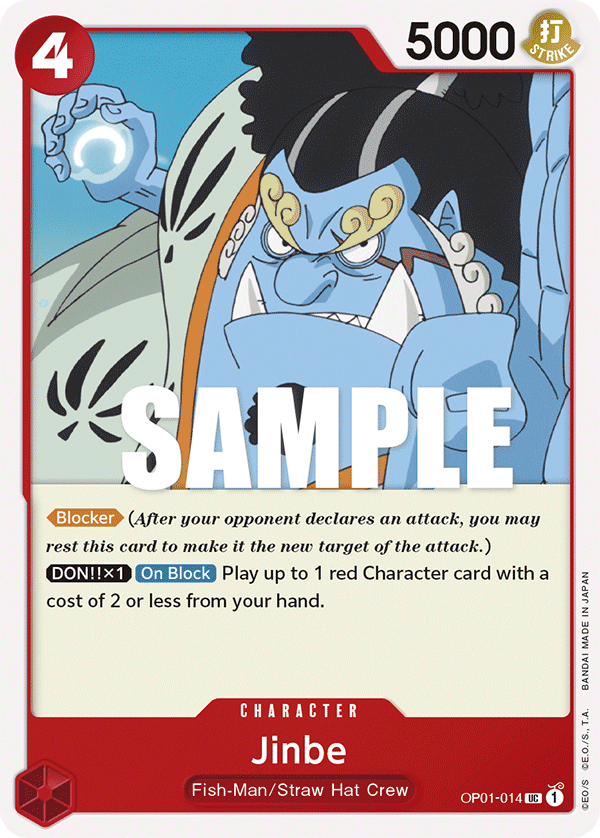 OP01-014 UC ENG Jinbe Uncommon character card