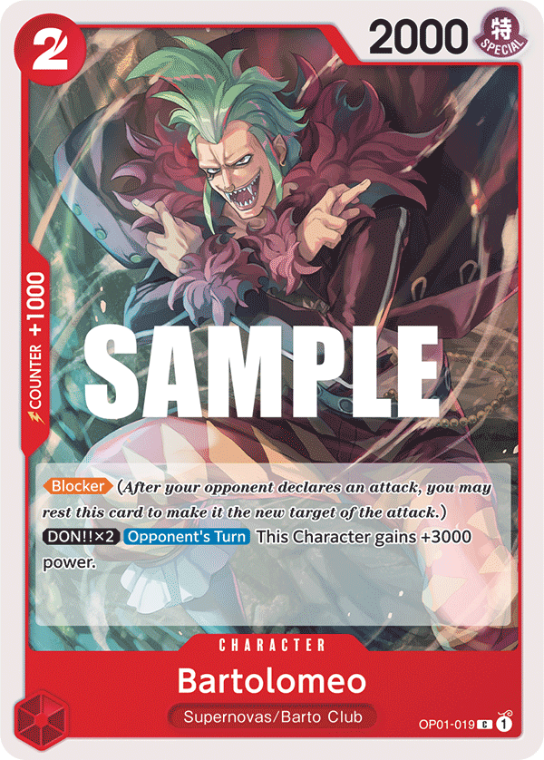 OP01-019 C ENG Bartolomeo Common Character Card