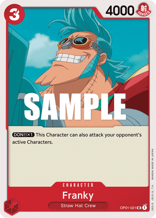 OP01-021 UC ENG Franky Uncommon character card