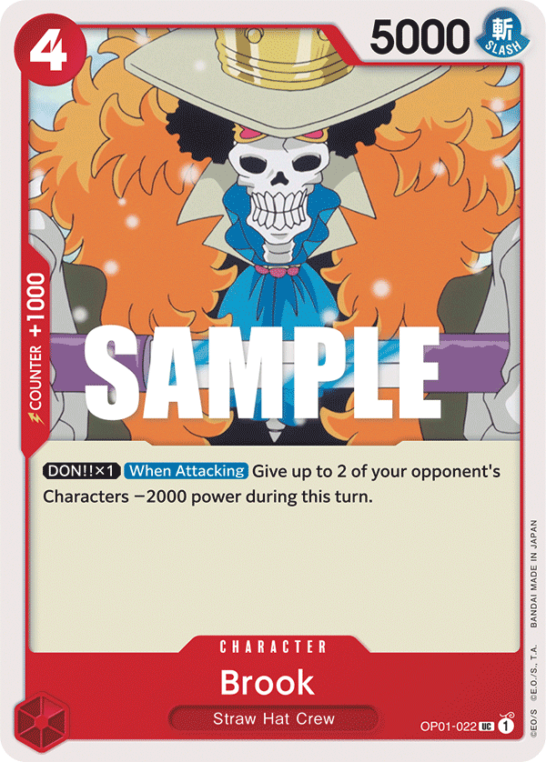 OP01-022 UC ENG Brook Uncommon character card