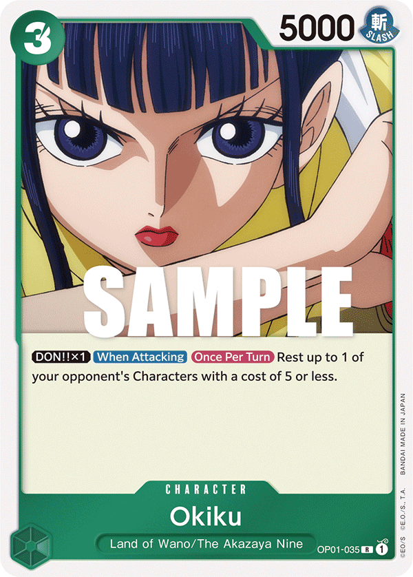 OP01-035 R ENG Okiku Rare Character Card