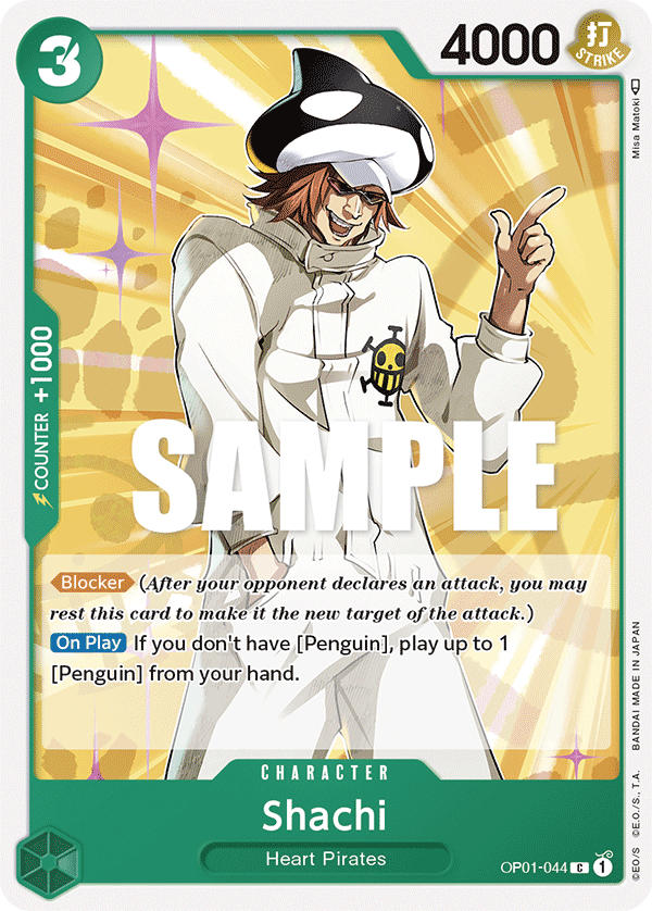 OP01-044 C ENG Shachi Common Character Card