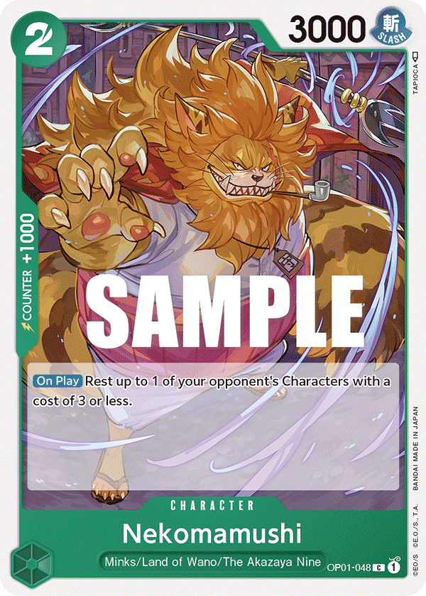 OP01-048 C ENG Nekomamushi Common Character Card