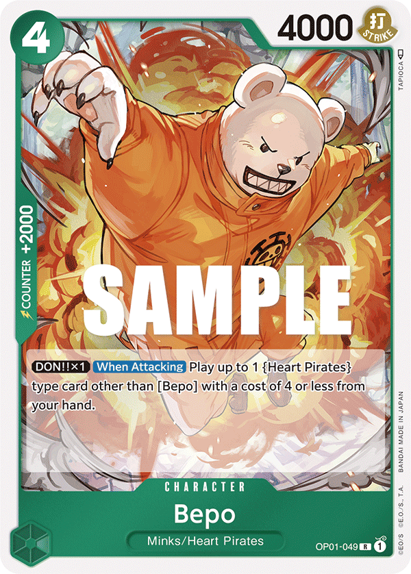 OP01-049 R ENG Bepo Rare Character Card