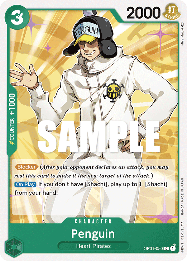 OP01-050 C ENG Penguin Common Character Card