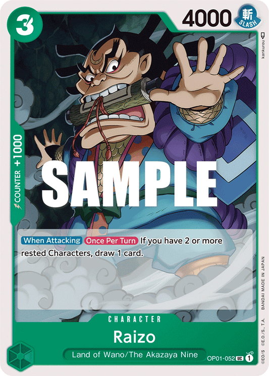 OP01-052 UC ENG Raizo Uncommon character card