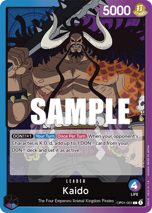 OP01-061 L ENG Kaido Leader card