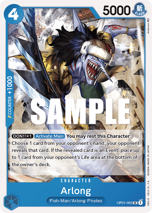 OP01-063 UC ENG Arlong Uncommon character card