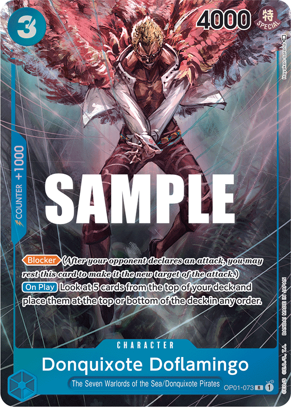 OP01-073 R ENG Donquixote Doflamingo Parallel Rare Character Card