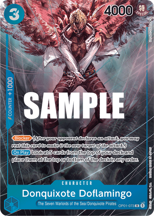 OP01-073 R ENG Donquixote Doflamingo Parallèle Carte personnage rare