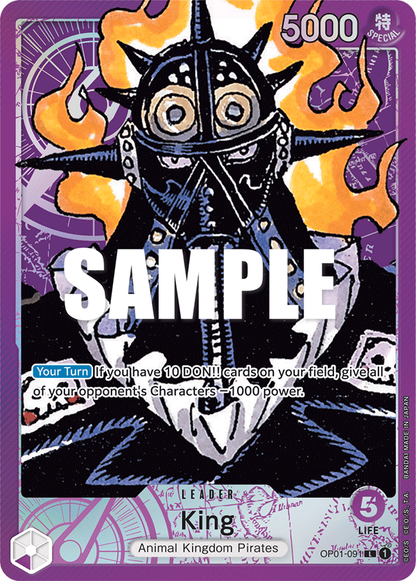 OP01-091 L ENG King Parallel Leader Card