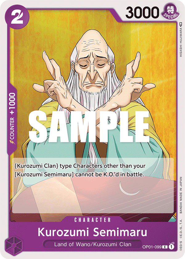 OP01-099 C ENG Kurozumi Semimaru Common Character Card