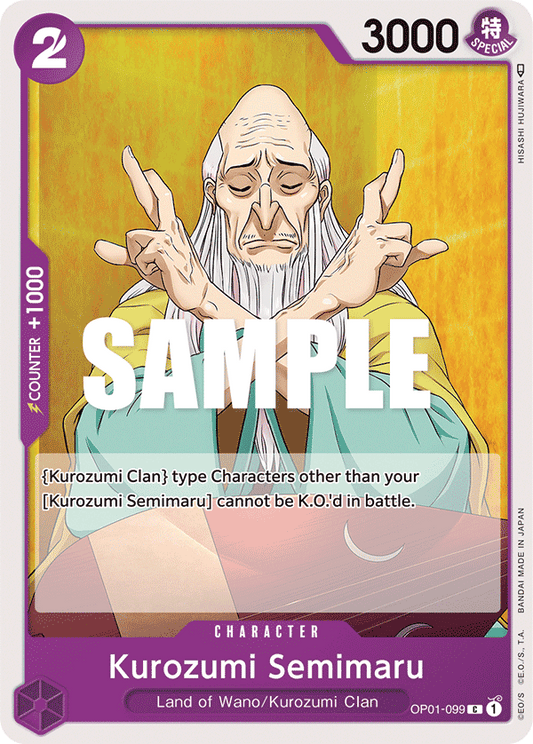 OP01-099 C ENG Kurozumi Semimaru Carte personnage commune