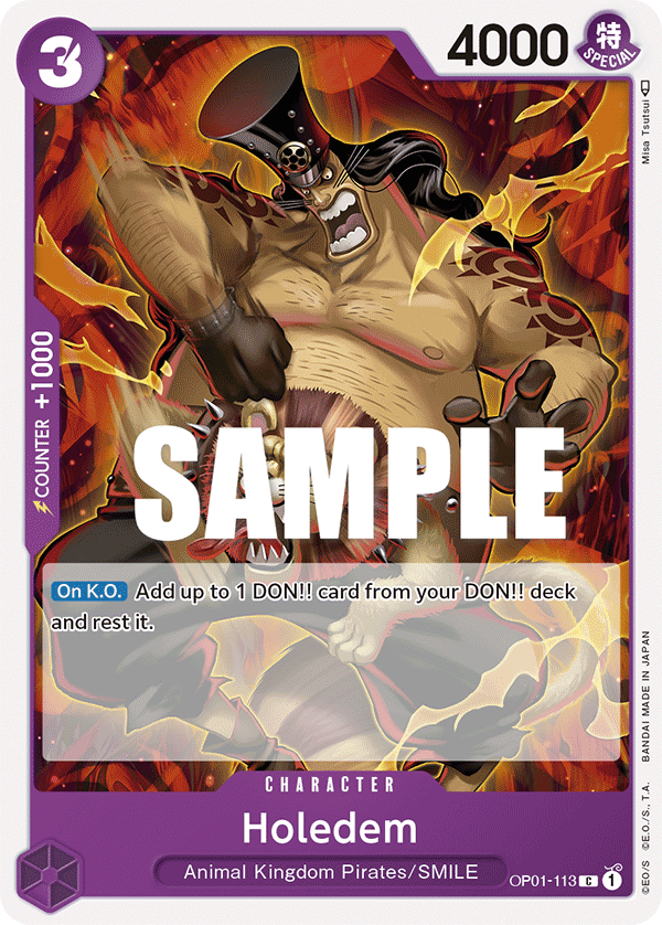 OP01-113 C ENG Holedem Common Character Card