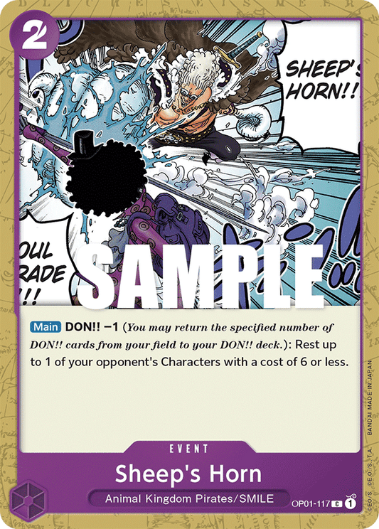 OP01-117 C ENG Sheep's Horn Common Event Card