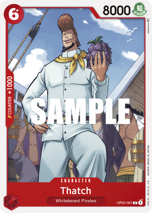 OP02-007 C ENG Thatch Common Character Card