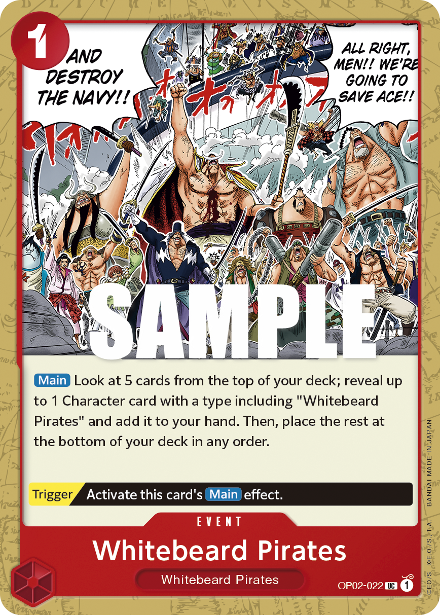 OP02-022 UC ENG Whitebeard Pirates Uncommon Event Card