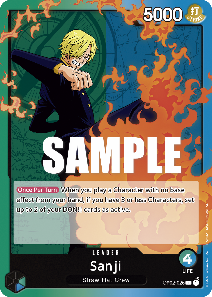 OP02-026 L ENG Sanji Leader Card