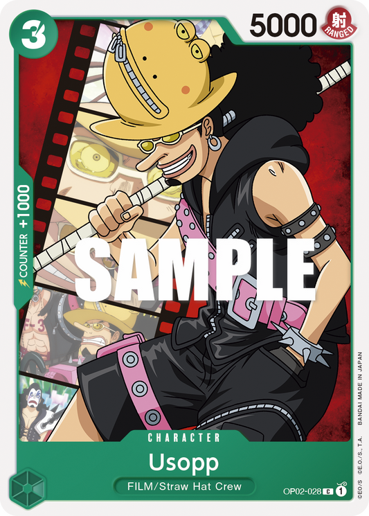 OP02-028 C ENG Usopp Carte personnage commune