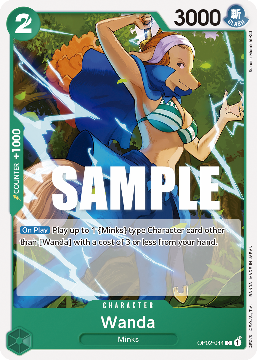 OP02-044 C ENG Wanda Common Character Card