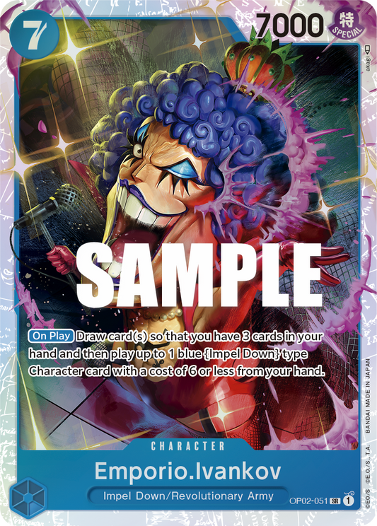 OP02-051 SR ENG Emporio Ivankov Super Rare Character Card