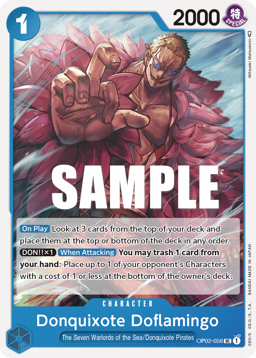 OP02-056 UC ENG Donquixote Doflamingo Uncommon Character Card