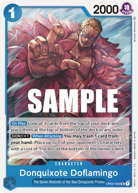 OP02-056 UC ENG Donquixote Doflamingo Uncommon Character Card