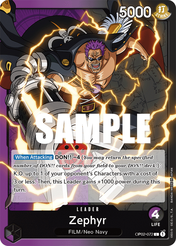 OP02-072 L ENG Zephyr Leader Card