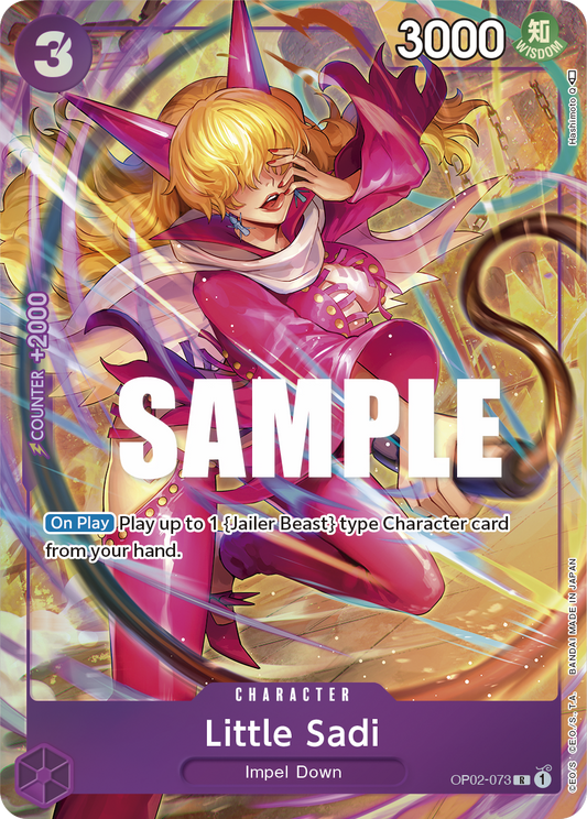 OP02-073 R ENG Little Sadi Parallel Rare Character Card