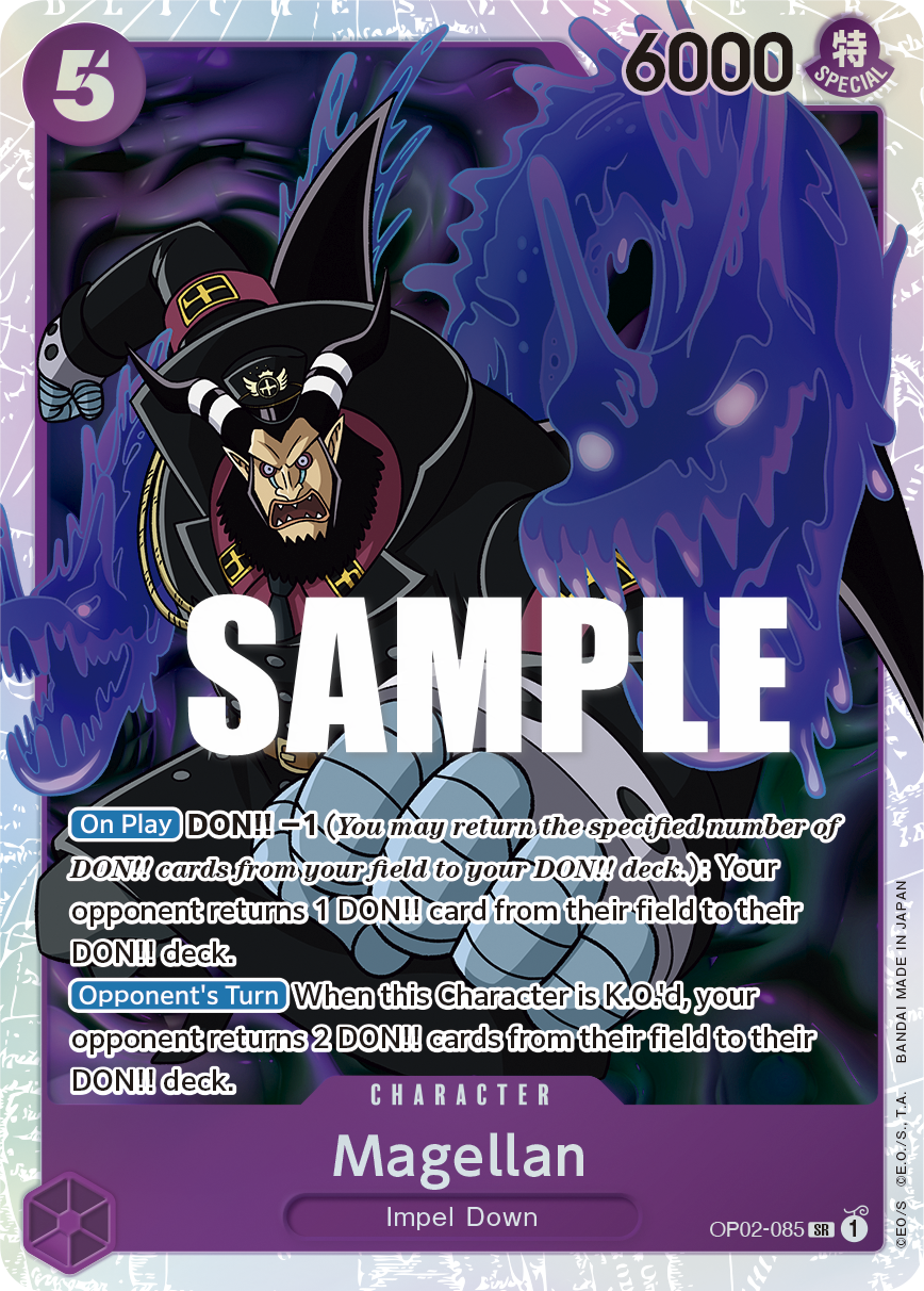 OP02-085 SR ENG Magellan Super Rare Character Card