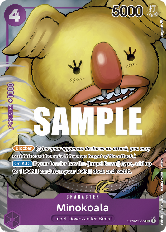 OP02-086 UC ENG Minokoala Parallel Uncommon Character Card