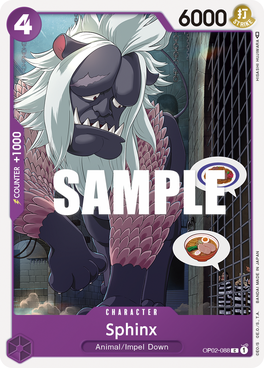 OP02-088 C ENG Sphinx Common Character Card