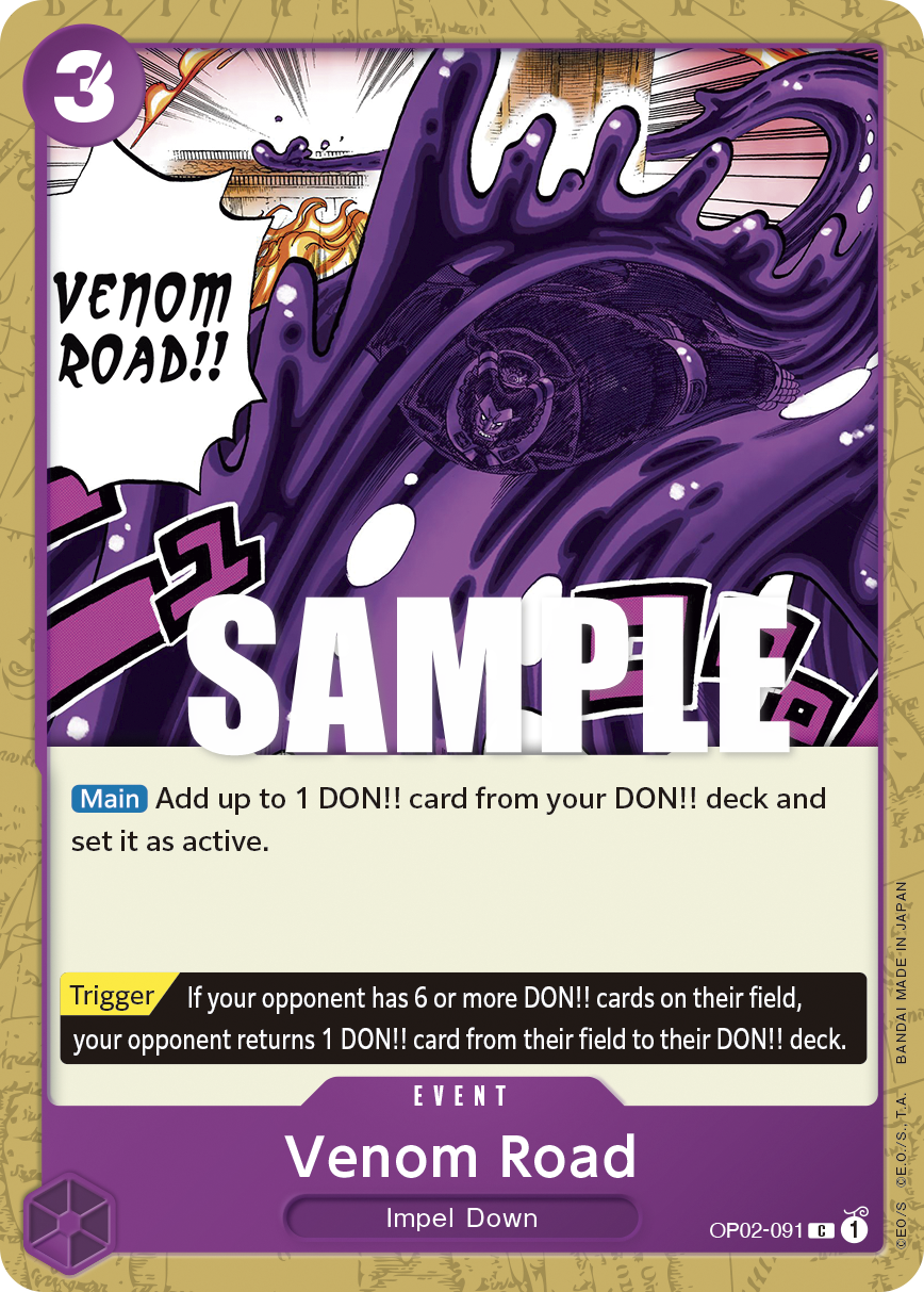 OP02-091 C ENG Venom Road Common Event Card