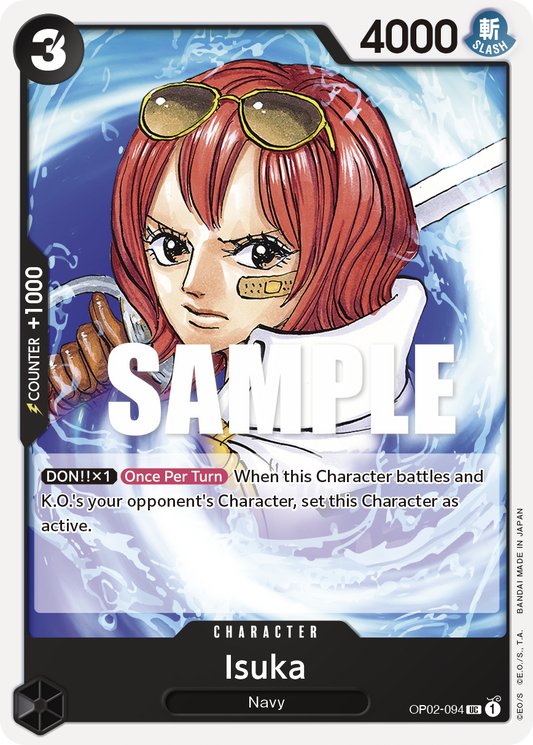 OP02-094 UC ENG Isuka Carte personnage uncommon