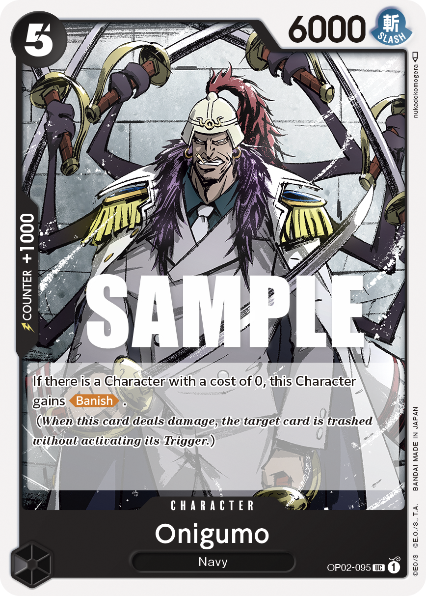 OP02-095 UC ENG Onigumo Uncommon character card