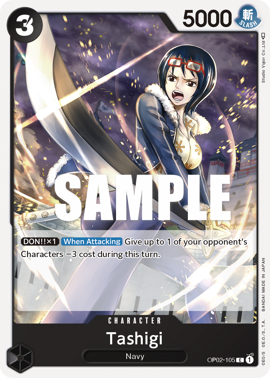 OP02-105 C ENG Tashigi Common Character Card